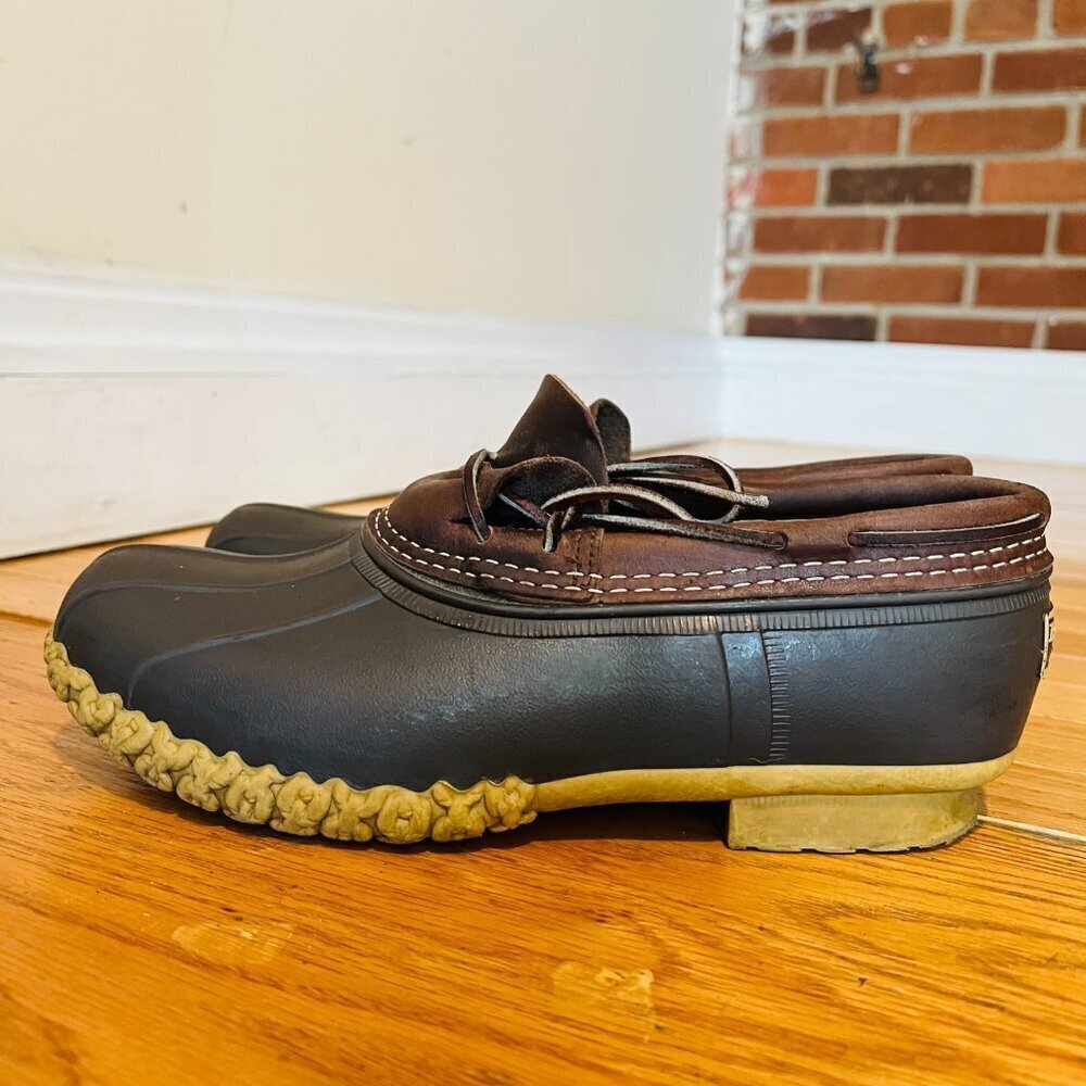 Vintage LL Bean Men's Bean Boots, Rubber Mocs Size 8 - Picture 7 of 13